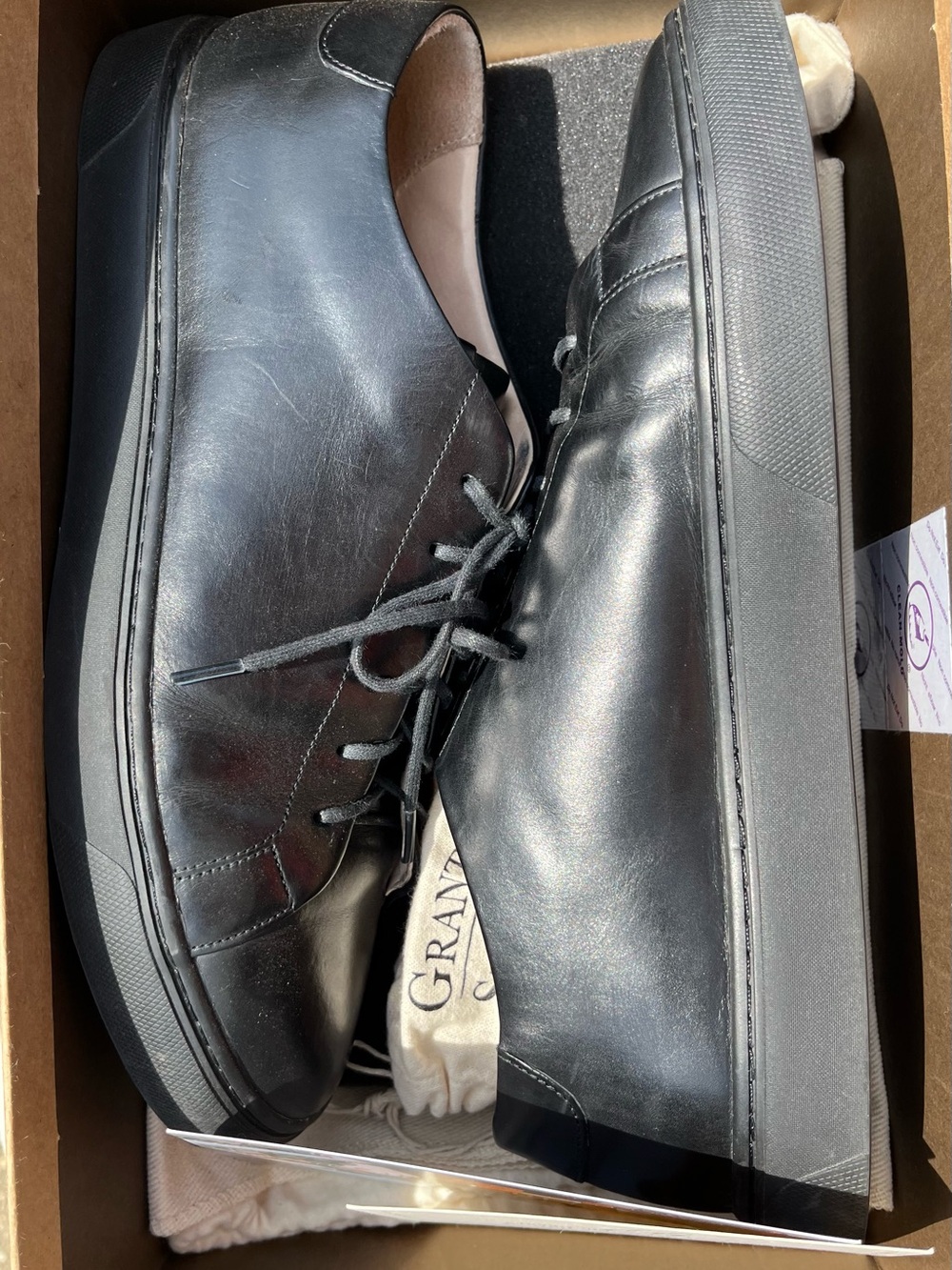 Coast Sneaker Black Calf Men’s Sneakers - Picture 2 of 9